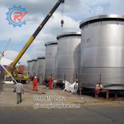 Nhận gia công sản xuất theo yêu cầu bồn bể chứa công nghiệp 