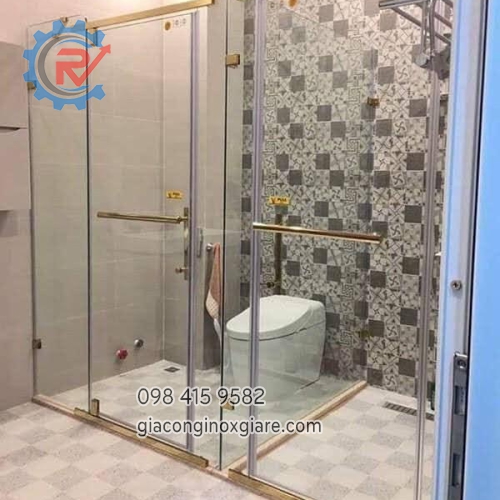 Cửa kính inox mạ PVD 