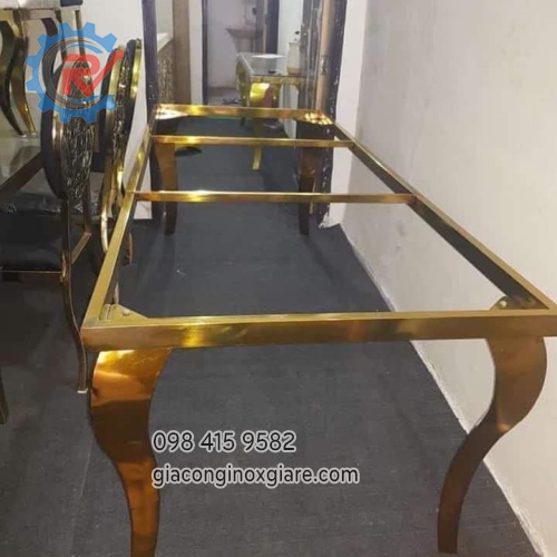 Nhận gia công chân bàn mạ vàng PVD yêu cầu 