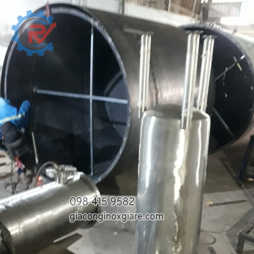Nhận gia công bồn công nghiệp tại xưởng 