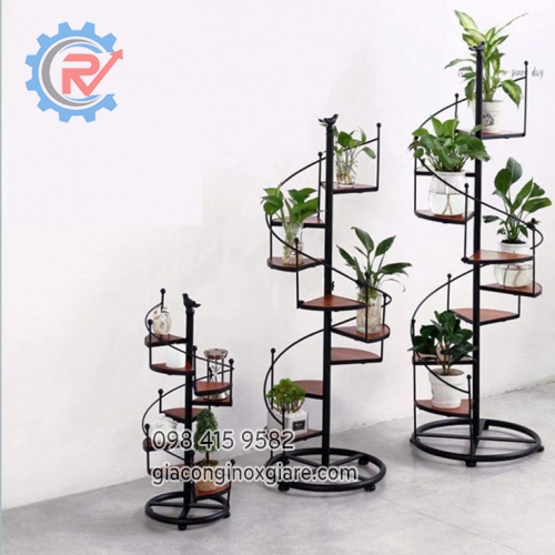 Đơn vị chuyên gia công sản xuất kệ trang trí, kệ trồng cây 