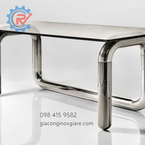 Bàn ăn cao cấp inox bóng 