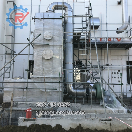 bồn xử lý khí thải scrubber