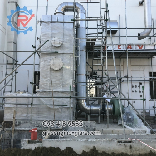 Nhận gia công, thi công lắp đặt tháp SCRUBBER
