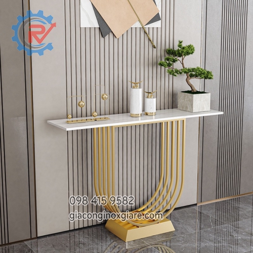 Bàn trang trí cao cấp inox mạ vàng PVD sang trọng 