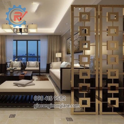 Nhận gia công vách ngăn trang trí inox mạ PVD 