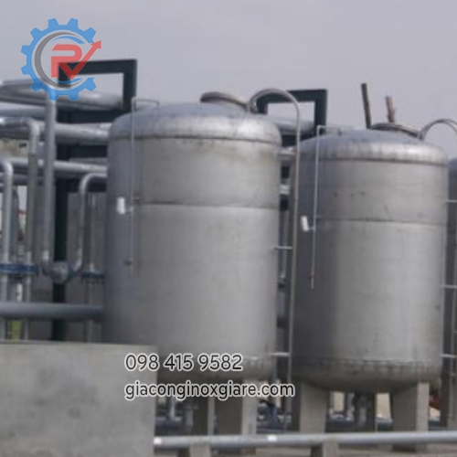 Gia công bồn công nghiệp inox các loại 