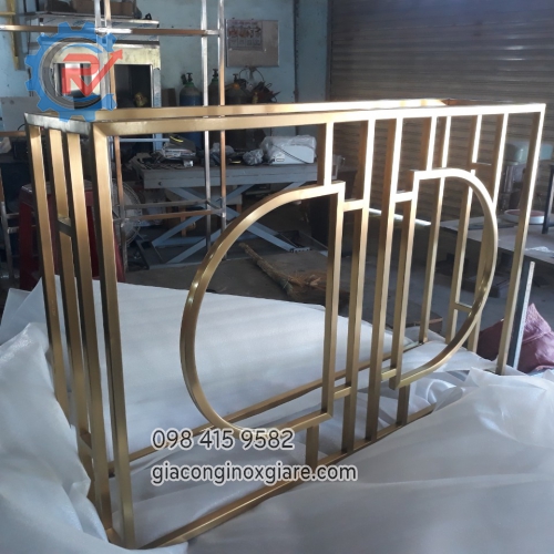 Chân bàn console inox mạ vàng PVD 