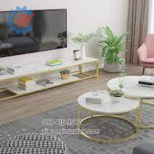Nhận gia công, lắp đặt trang trí nội thất inox mạ PVD vàng cao cấp 