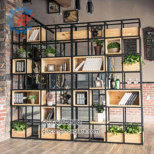Gia công kệ trang trí theo yêu cầu 