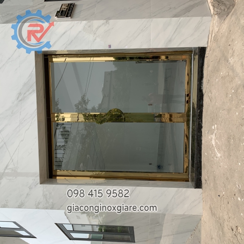 Gia công thi công lắp đặt cửa inox mạ PVD 