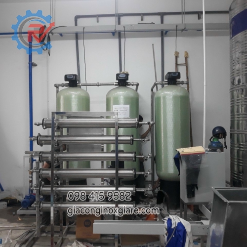 Lắp đặt hệ thống lọc nước RO công nghiệp tại KCN Long Hậu.