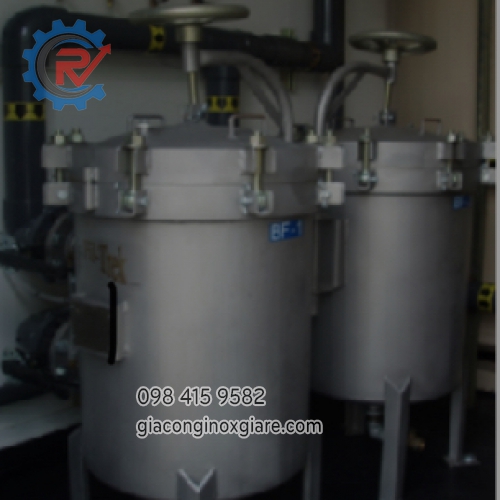 Gia công bồn cánh khuấy gia nhiệt công nghiệp 