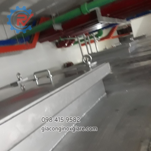 Bể inox ngầm công nghiệp.