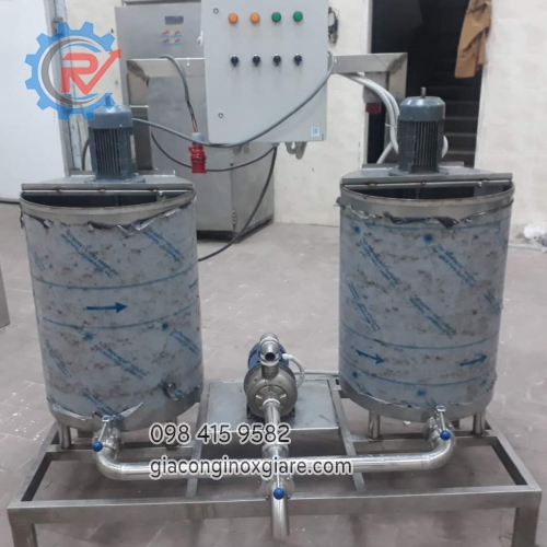 Đơn vị chuyên gia công chế tạo bồn khuấy trộn gia nhiệt inoxz