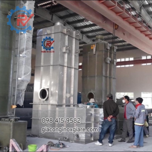 Gia công chế tạo bồn công nghiệp theo yêu chi tiết  thiết kế 
