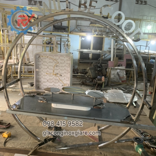 Cơ khí Phong Vũ nhận gia công inox, inox mạ PVD theo yêu cầu 