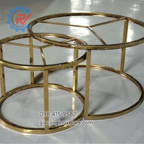 Chân bàn cao cấp mạ vàng sang trọng 