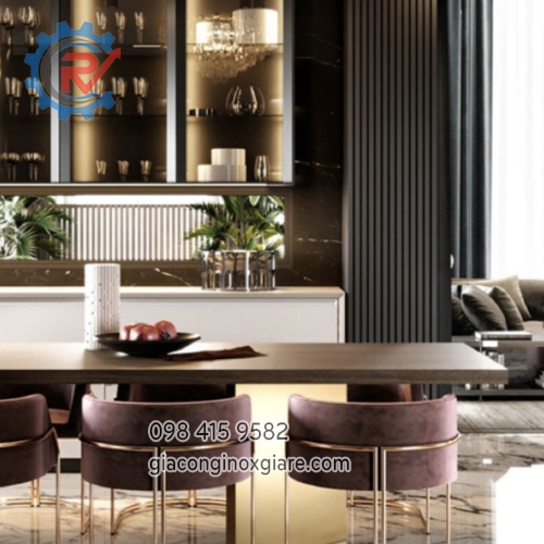 Nội thất inox mạ Titan PVD cao cấp