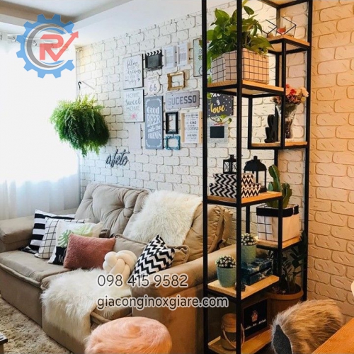 Đơn vị chuyên gia công sản xuất kệ trang trí, kệ trồng cây 