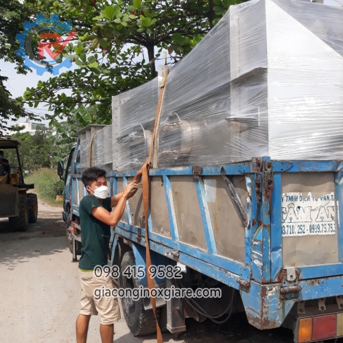 Gia công tháp xử lý khí thải công nghiệp 