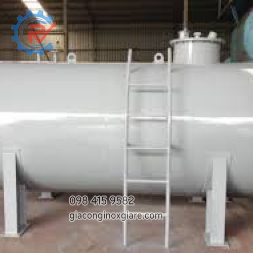 Bồn chứa công nghiệp kiểu dáng ngang chất liệu CT3 