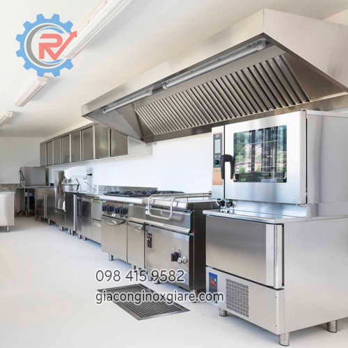 Gia công lắp đặt hệ thống hút khói, hút mùi bếp ăn công nghiệp, nhà hàng, trường học, ...
