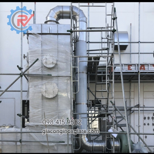 Tank xử lý khí trong công nghiệp.