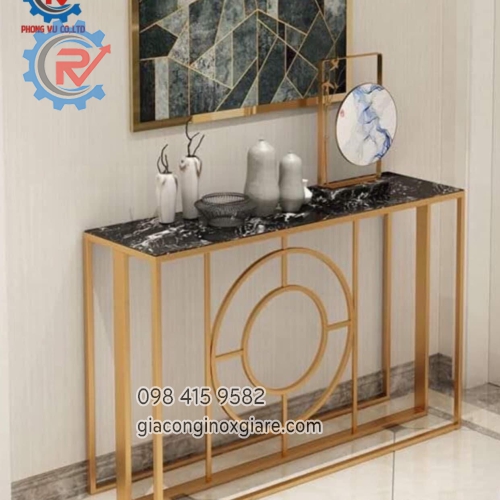 Bàn trang trí phòng khách mạ PVD 