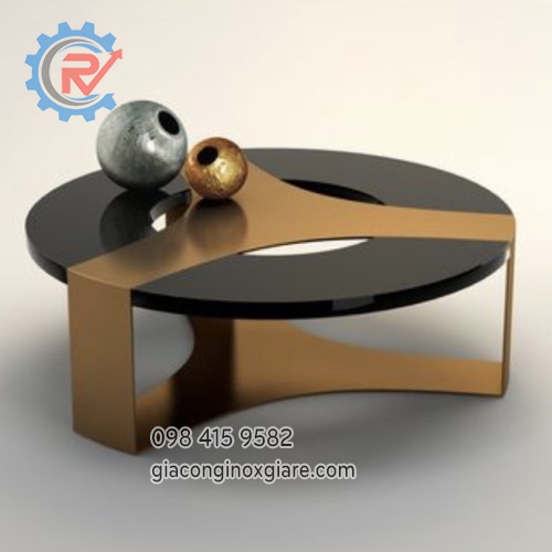 Nhận gia công sản xuất bàn trà mạ PVD theo yêu cầu 