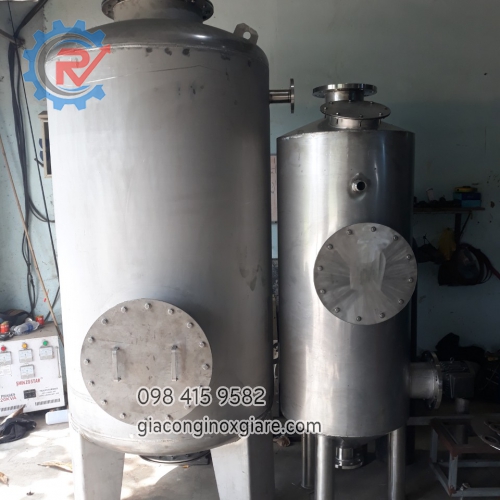 Nhận gia công bồn chứa công nghiệp theo kích thước yêu cầu.
