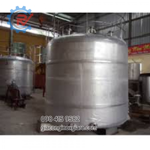 Gia công chế tạo bồn khuấy chế biến thực phẩm.