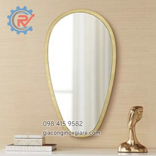 Đơn vị chuyên gia công khung gương inox mạ vàng 