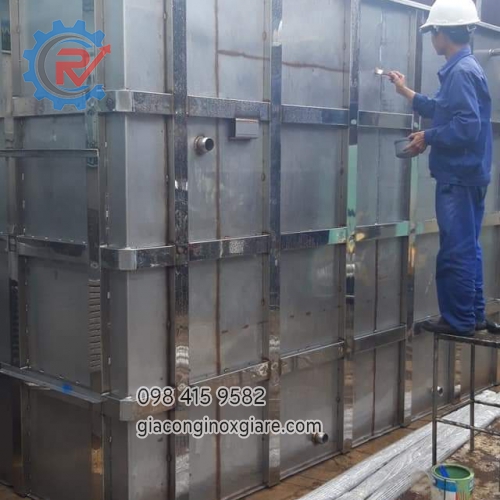 Nhận gia công bồn chứa công nghiệp.