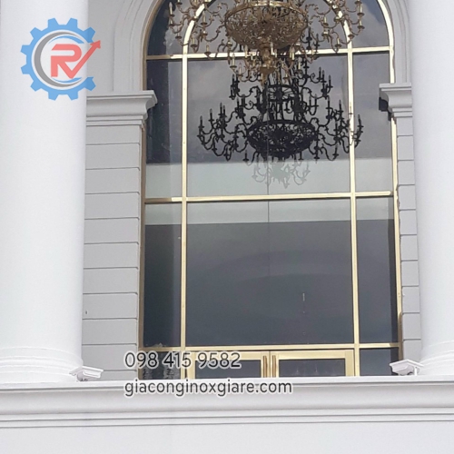 Khung cửa inox mạ PVD theo yêu cầu 