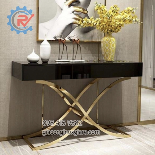 Nhận gia công, lắp đặt trang trí nội thất inox mạ PVD vàng cao cấp 