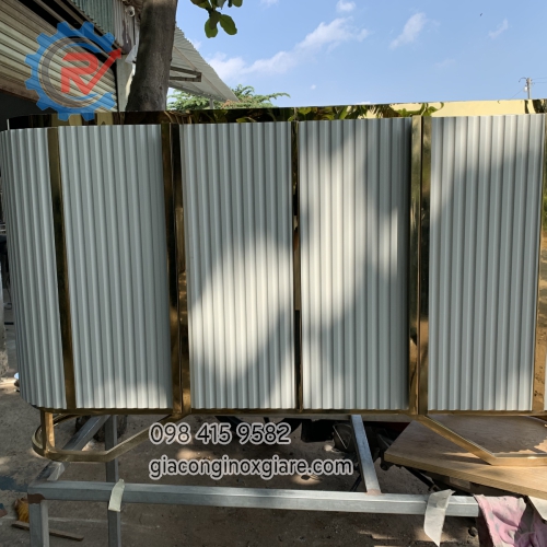 Tủ console gỗ sơn 2k khung chân inox mạ vàng cao cấp 