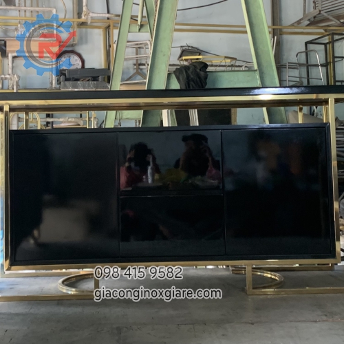 Gia công tủ Console inox mạ PVD theo yêu mẫu mã, kích thước 
