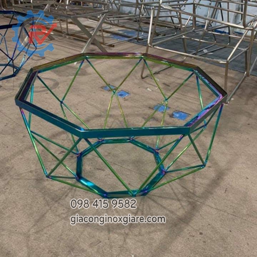 Khung chân bàn inox mạ màu PVD cao cấp