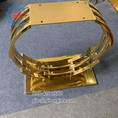 Gia công chân bàn mạ vàng cao cấp theo yêu cầu