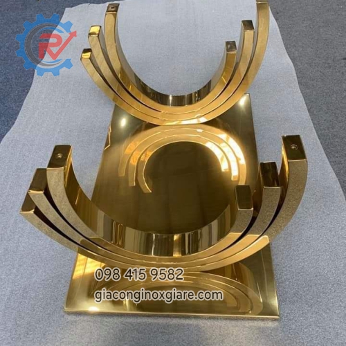 Nhận gia công chân bàn mạ vàng 