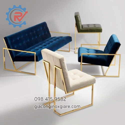 Đơn vị sản xuất, cung cấp ghế sofa inox mạ vàng