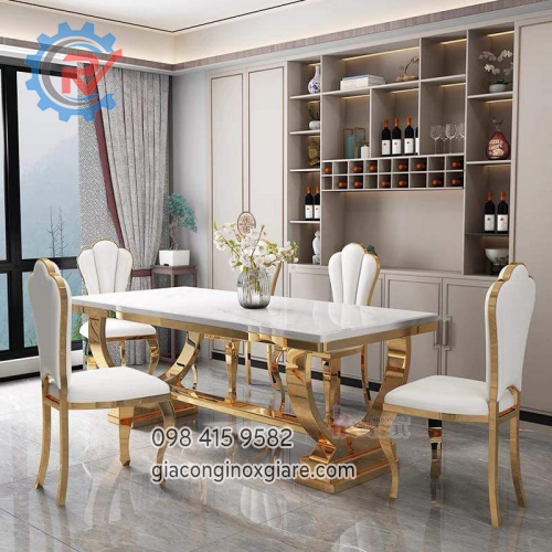 Bộ bàn ghế phòng ăn cao cấp.