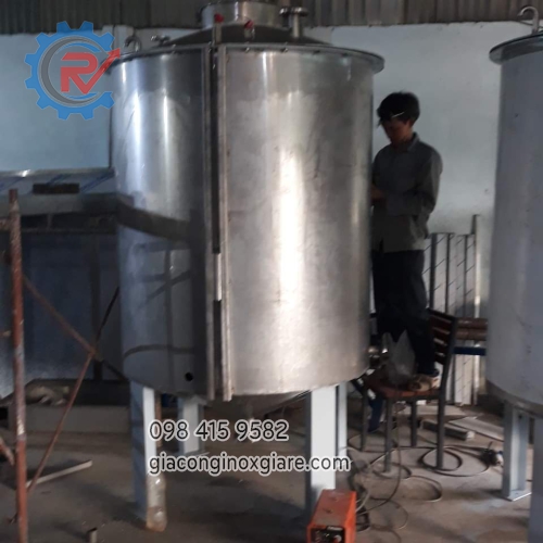 Gia công bồn công nghiệp inox theo yêu cầu giá tốt