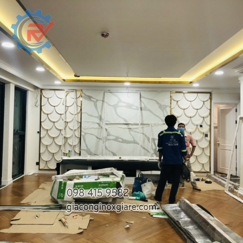  trần inox mạ sang trọng