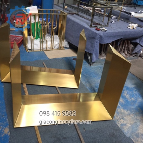 Gia công inox mạ vàng PVD theo yêu cầu tại xưởng