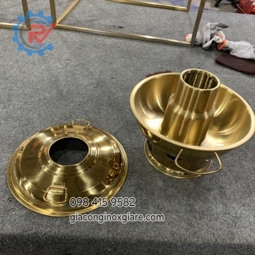 Gia công inox mạ vàng PVD theo yêu cầu tại xưởng