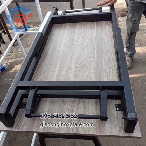 BÀN LÀM VIỆC CHÂN SẮT GẤP GỌN PV- 2612- BX 01