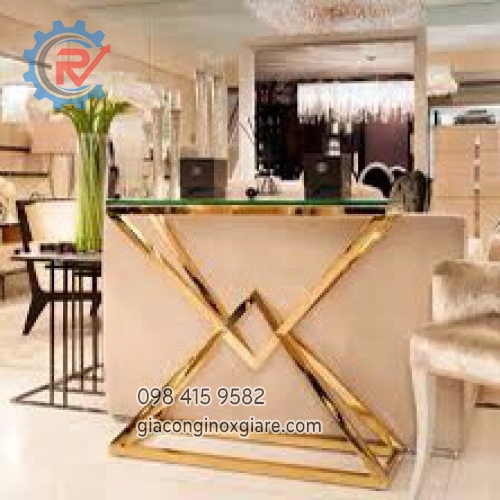  Gia công Bàn trang trí phòng khách Console kiểu dáng đa dạng