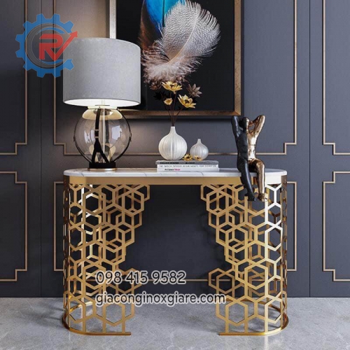  Gia công Bàn trang trí phòng khách Console kiểu dáng đa dạng
